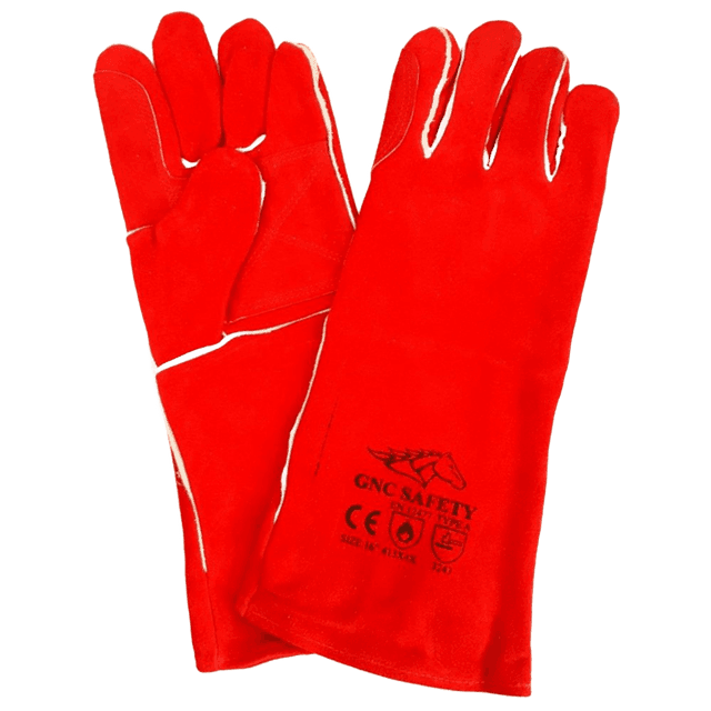 GNC Safety Red Horse Welding Leather Gloves