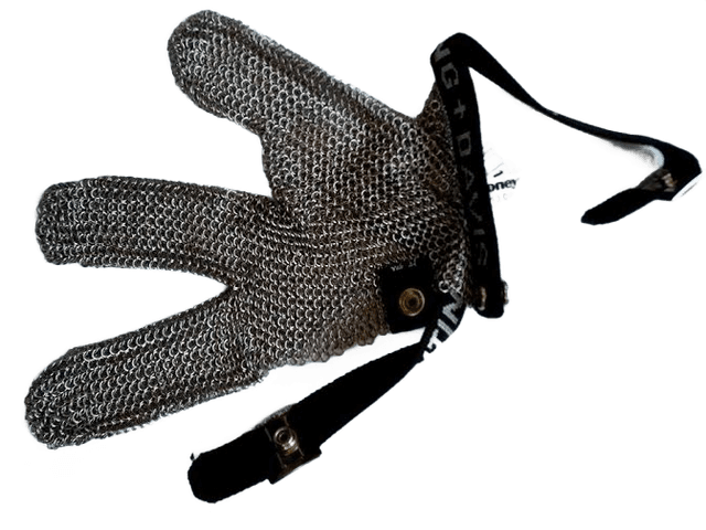 3 finger cut resistant stainless steel gloves