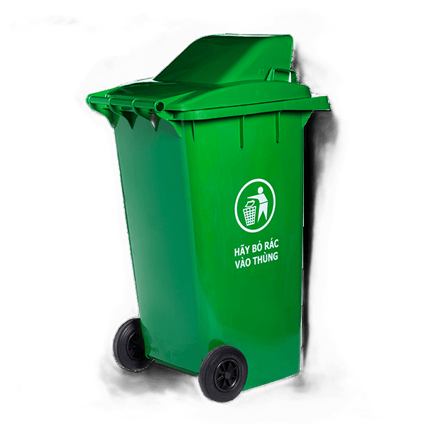 Thùng rác 240L xanh, đỏ, vàng