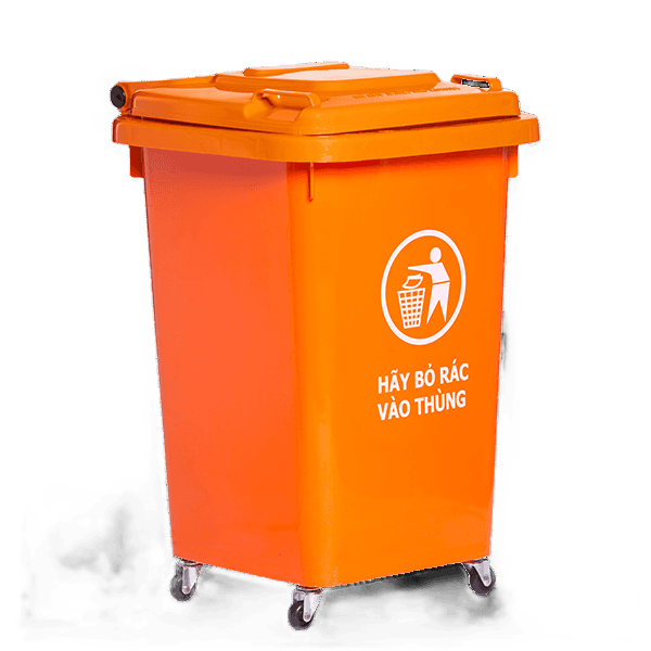 Thùng rác 60l xanh, đỏ, vàng, cam