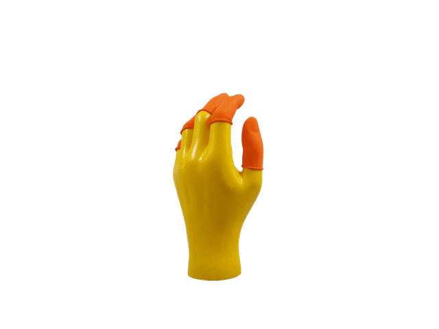 ORANGE FINGER GLOVES