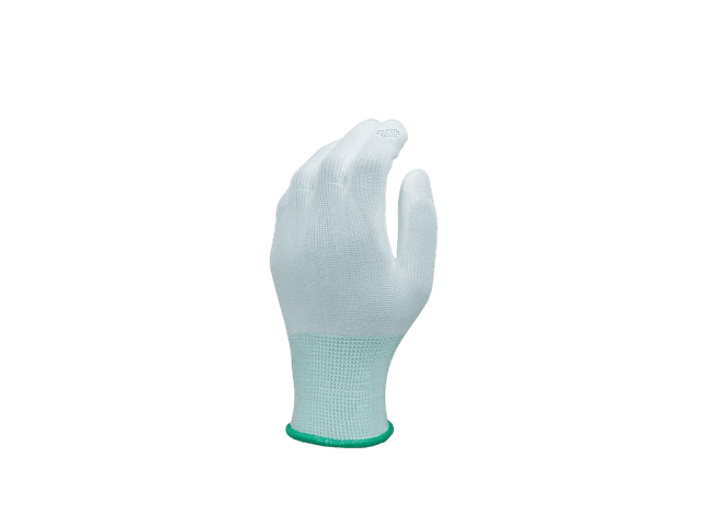WHITE PU COATED FIBER GLOVES