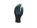 BLACK RUBBER COATED FIBER GLOVES